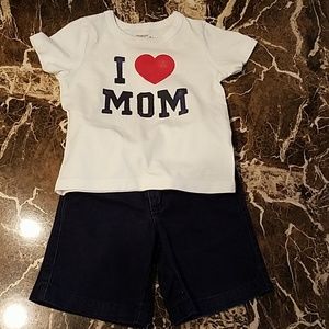 Boys Toddler shirt and short set